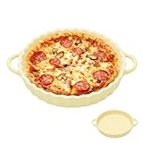 CEWROM Tiefe Keramik-Kuchenform mit Griffen​​ – Ideal für Pie, Quiche & Tartes....