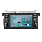 7 Zoll Android 13 Autoradio für BMW E46 Convertible Coupe 1999-2006 Sedan Hatchback, 4 Core 2+64 GB...