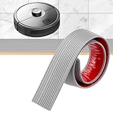 QWORK® 1M Türschwellenrampe, graue Selbstklebende Rollstuhlrampe aus Gummi, rutschfest, 1,5 cm...