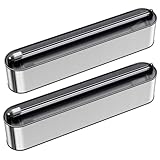 Quasziwa Frischhaltefolienspender Edelstahl-Optik - Magnetisch & Wandmontage, Verbessert...