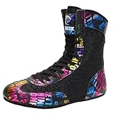 Hiuzylqx Ringerschuhe für Herren Boxschuhe rutschfeste Atmungsaktiv leicht, Bequeme Fitnessstiefel...