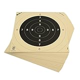 OpTacs 100 Stück Pistolen-/ Kleinkaliberscheiben 26 x 26 cm Schießscheiben Pistolenziel...