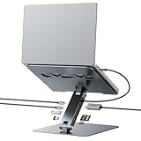 BENFEI Laptop Ständer mit 7-in-1 USB C Dockingstation – HDMI (4K@60Hz), 1×SD& 1×Micro SD...
