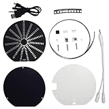 DIY LED-Musikspektrum-Display-Kit mit 135 weißen & 10 RGB-LEDs, kreisförmiger Audio-Visualizer...