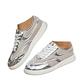 Xbemkste Freizeitschuhe Damen Sneaker Atmungsaktive Mesh Flach Schuhe Bequeme Halbschuhe Schnürer...