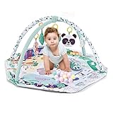 7-in-1 Baby Spielmatte, Matte mit Abnehmbaren Aktivitätsspielzeugen, Lichtern, Geräuschen und...
