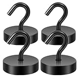 Neosmuk Magnethaken, 30kg Extra Starke Magnetische Haken für Camping, Werkstatt, Spind,...