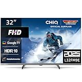 CHIQ L32FM9E 32 Zoll (80 cm) Fernseher FHD Smart TV, HDR10 & HLG, Google TV, Dolby Audio, DBX-tv,...