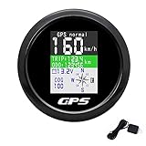 KAOLALI GPS Tachometer Geschwindigkeitsmesser Kilometerzähler 85 mm Rostfreie IP67 Wasserdichte...