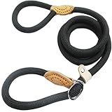 Hundeleine, Rutschseil, Leine, robust, geflochtenes Seil, verstellbare Schlaufe, Halsband,...