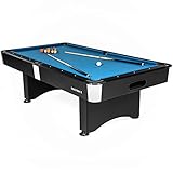 BuckShot Billardtisch 8ft Manhattan - 244x132x80 cm - 8 Fuß Pool Billard - Kugelrücklauf -...