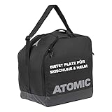 ATOMIC Boot & Helmet Bag Schwarz/Grau - Wasserabweisende Tasche für Skischuhe & Helm - Extra...