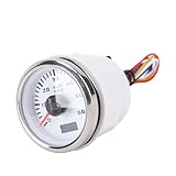 Smandy 52 Mm Universal-Drehzahlmesser mit Betriebsstundenzähler, 6000 U/min-Anzeige mit...