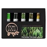 Tusc & Pine Künstler Ölfarbe - 40ml 5er Set - Grün - Vergilbungsfrei, Reichhaltige & Cremige...
