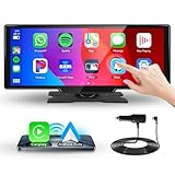 10,26-Zoll CarPlay Android Auto Autoradio, IPS-Touchscreen-Digitalempfänger fürs Auto mit...