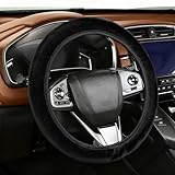 Winter Lenkradbezug, 37-39cm Universal Auto Lenkradbezug Fell, Teleskop Lenkrad Bezug Auto,...
