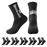 Football Socks Schwarz Fußballsocken 6 Paar Grip Socken Fussball 38-45 Größe Football Socks für...