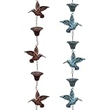 Mllepjdh Regenkette Mit Einstellbarer Länge Und Stabilisierendem Vogelgewicht Für Die...