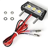 evermotor Universal Mini 12V 1W E4 LED Kennzeichenleuchte, Kennzeichenbeleuchtung E-geprüft...