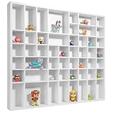 Creative Deco Weiße Setzkasten Holz Sammelbox Holztablett 51 Fächer | 52 x 46 x 5 cm | Bemalen...