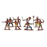 TOYANDONA 13 Stücke Figuren Modell Spielzeug Cowboys Indische Figuren Spielset Wild West Cowboys...