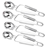 4 Stück Schneckenzange Besteck - Lebensmittelzange Edelstahl -...