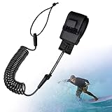 NHTJTHE SUP Leash 5mm,Surfboard Leash, Einziehbar Surfboard Leash für Wassersport, Fußschlaufe...