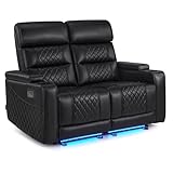 M MCombo 2 Sitzer Sofa mit Schlaffunktion, Relaxsofa 2 Sitzer mit verstellbare Kopfstütze, 2er...