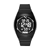 PUMA UnisexTraditionelle UhrenPUMA 4, 44MM Gehäusegröße, Digitales Uhrwerk, Polyurethanarmband