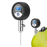 Ballpumpe mit Manometer – tragbare Digitalanzeige Rennrad Aufblaspumpe – Kompressor genau für...