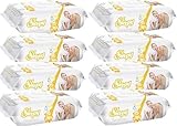 Sleepy Sensitive Baby Feuchttücher 80 Stück 8er Packung (640 Stück) 100% Reines Wasser und bio...