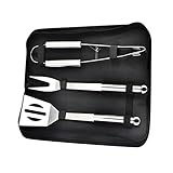 Feuermatte Herd Cooking Barbeque Grill Case BBQ Kit Zubehör Utensilien Edelstahl Werkzeug-Set BBQ...