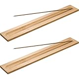 5 Stücke Bambus Holz Räucherstäbchen Halter Weihrauch Brenner Asche Fänger, 9,06 Zoll Lang (Holz...