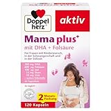 Doppelherz Mama plus mit DHA + Folsäure - wichtige Nährstoffe für Frauen mit Kinderwunsch, in der...