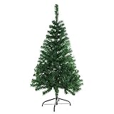 COOSNUG 120cm Weihnachtsbaum Künstlich Grün unechter Tannenbaum mit Metall Christbaum Ständer...