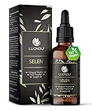 Luondu Selen Tropfen 200µg hochdosiert 50ml vegan & flüssig - 100 µg Selenium pro Tropfen I...