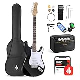 Donner E-Gitarre Set e Gitarren, S-S-H Pickups, 39 Zoll Volle Größe mit Verstärker, Tasche, Capo,...