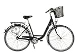 HAWK City Wave Premium Plus inkl. Korb I Damenfahrrad 28 Zoll I Damen Fahrrad mit 3-Gang...