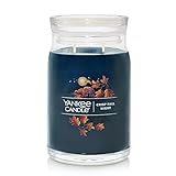 Yankee Candle Crisp Herbst Night Signature Duftkerze im Glas, groß