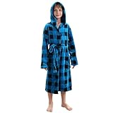 V.&GRIN Jungen-Fleece-Bademantel, weicher Fuzzy-Bademantel mit Kapuze für Kleinkinder für Kinder...