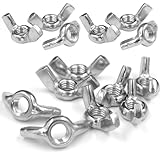 Schmetterlingsmutter, Flügelmutter, Wing Nut, 60 Stück Schmetterling Muttern, Geeignet für...