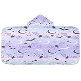 HMZXZ Kinder-Badetuch mit Kapuze für Jungen und Mädchen, Queue-Fledermäuse, Sternenhimmel,...