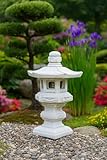 AniPlants Steingartenlaterne Japanische Pagode/Laterne Dabotap, Grün, Stein, Traditionell,...