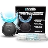 EASY SMILE - Professionelles Zahnaufhellungs-Kit mit 16X LED-Licht – 3 Bleaching Gele –...