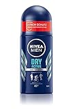 NIVEA MEN Dry Active Deo Roll-On (50 ml), effektives Anti-Transpirant für ein trockenes...