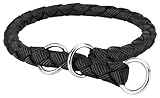 TRIXIE Cavo Zug-Stopp Halsband Größe M: Halsumfang 39–45 cm/ø 12 mm in schwarz - Hundehalsband...