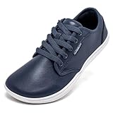 HOBIBEAR Unisex Breite Barfuss Schuhe Damen Herren Barfußschuhe Leder Minimalistische Outdoor Trail...