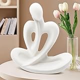 Cyiecw Weiße Denker Statue, Akzentkunst Keramik Statue, Moderne Figuren, Abstrakte Ästhetische...