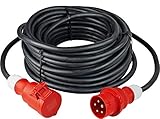 as - Schwabe Starkstrom Verlängerungskabel 10 m H07RN-F 5G1,5 - 400V/16A/ca. 11kW -...