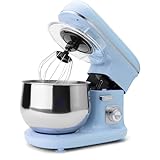 Clatronic® Retro Küchenmaschine zum backen | Knetmaschine 5L mit starkem 1100W Motor |...